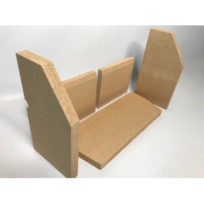 Replacement Fire Brick Set for Ecosy+ Panoramic Slimline ( Wood and Multi-Fuel )